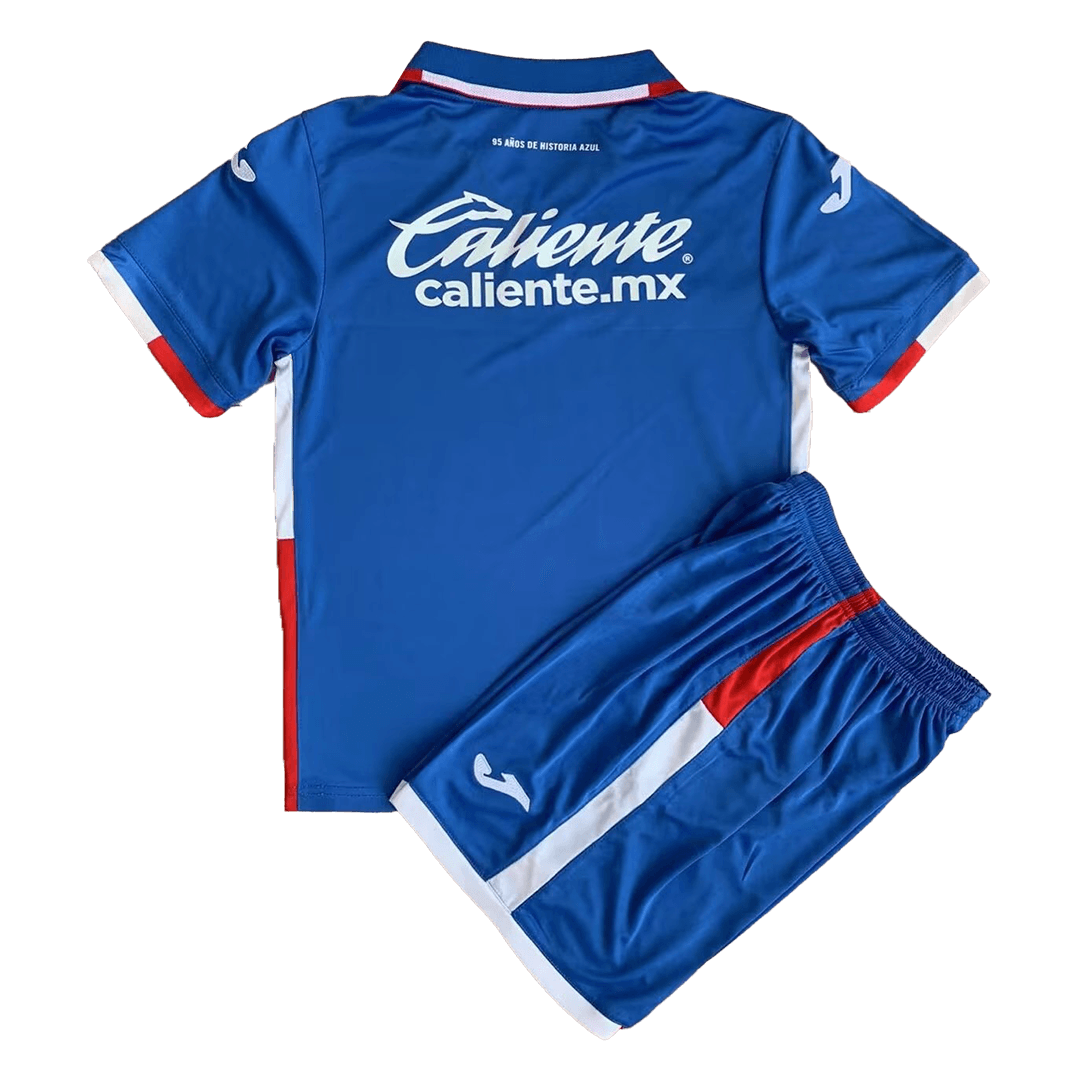 Cruz Azul Kids Soccer Jersey Home Kit(Jersey+Shorts) Replica 2022/23