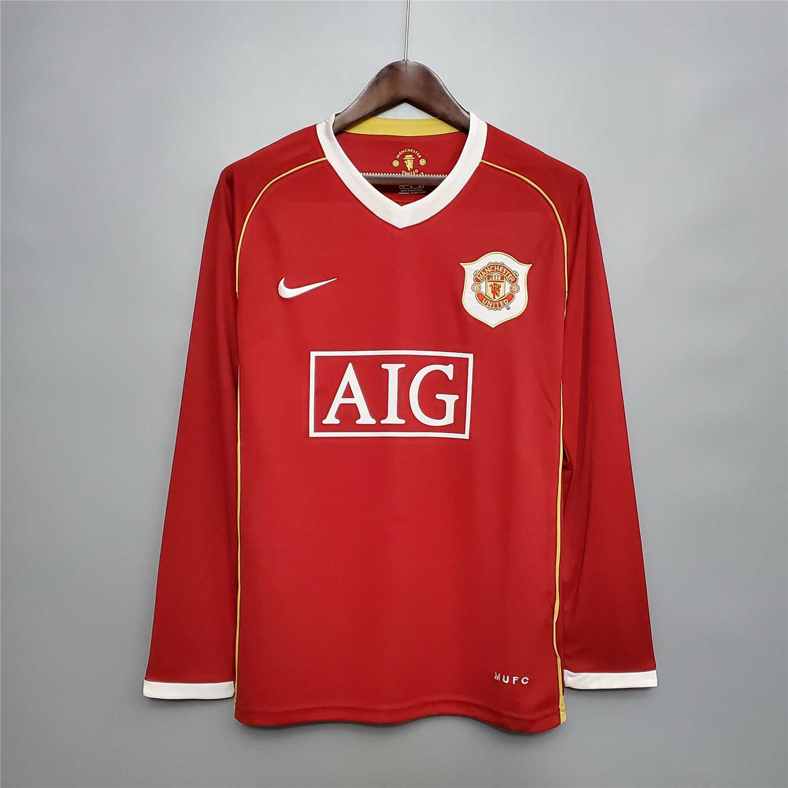 Manchester United Retro Jersey Long Sleeve Home 2006/07