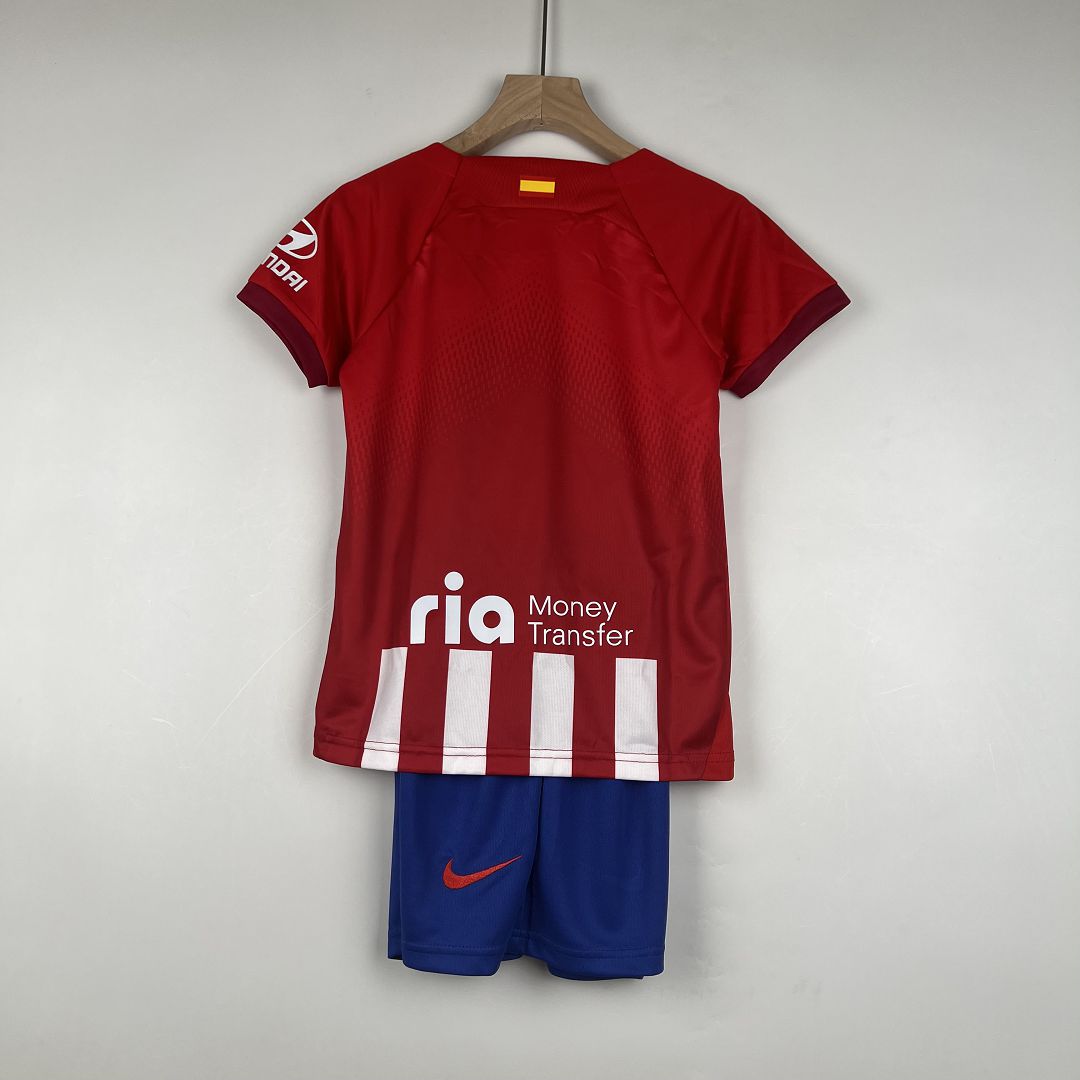 Kids Atletico Madrid Home Kit Jersey+Short 2023/24