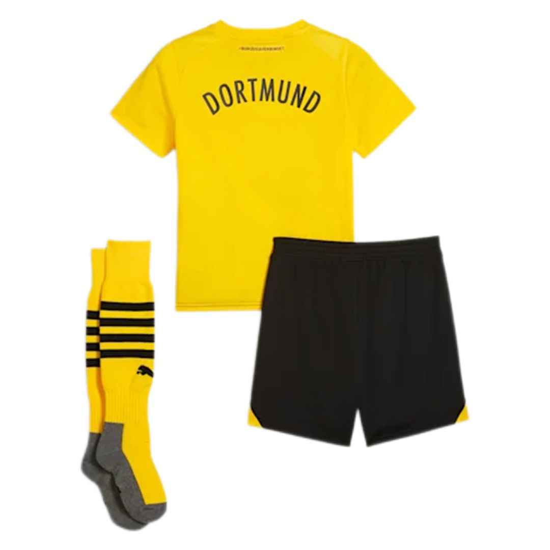 Kids Borussia Dortmund Home Whole Kit Jersey+Shorts+Socks 2023/24