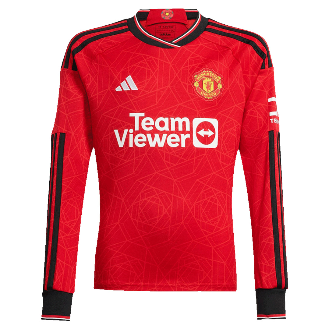 Manchester United Home Long Sleeve Jersey 2023/24