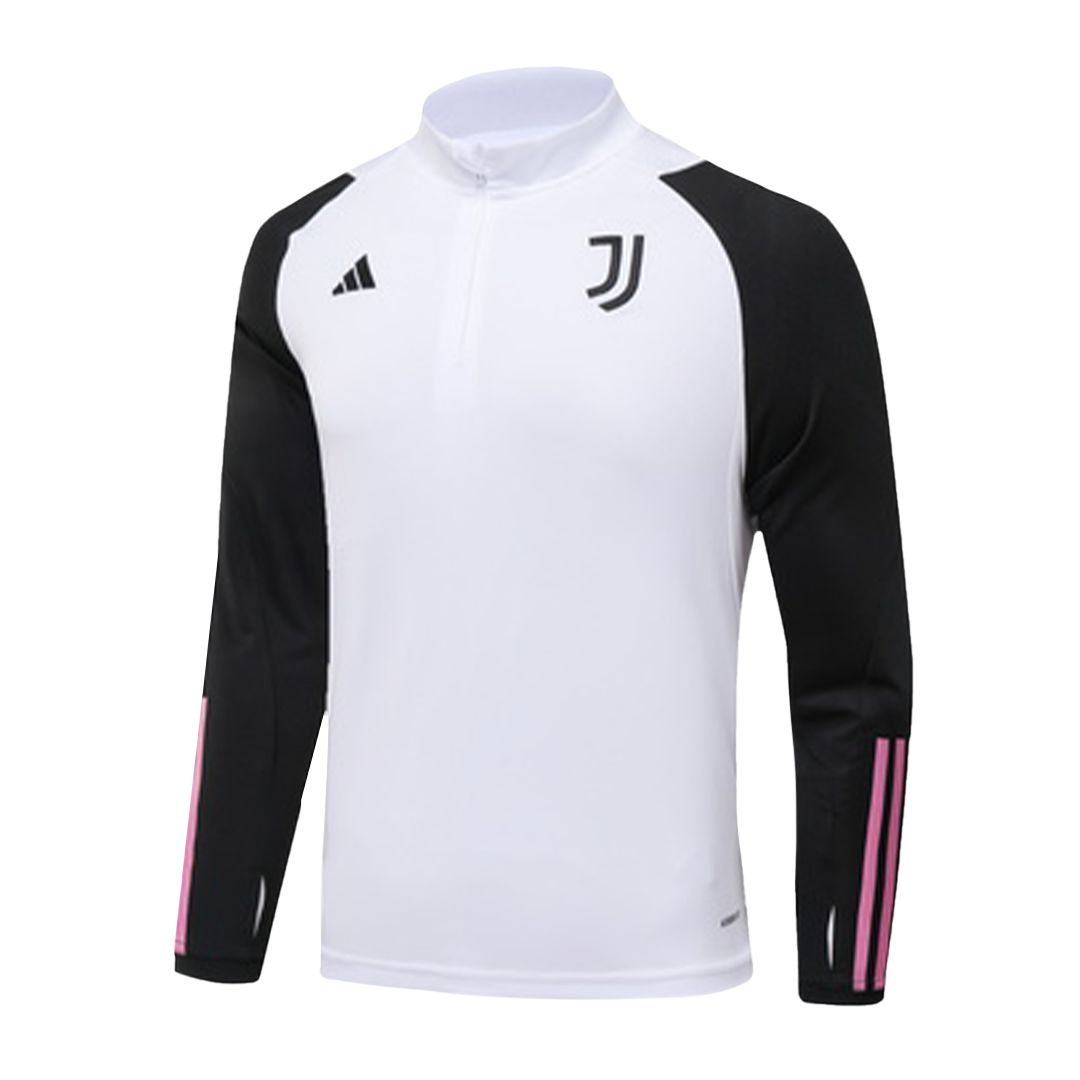 Juventus Zipper Sweatshirt Kit(Top+Pants) White 2023/24