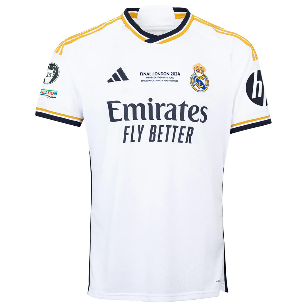 [CHAMPIONS #15] Real Madrid UCL FINAL Home Jersey 2023/24【Customize Unavailable】