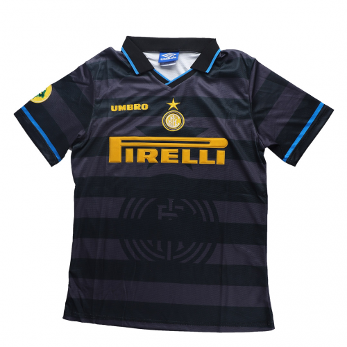 Inter Milan Ronaldo #10 Retro Jersey Europa League Away 1997-98