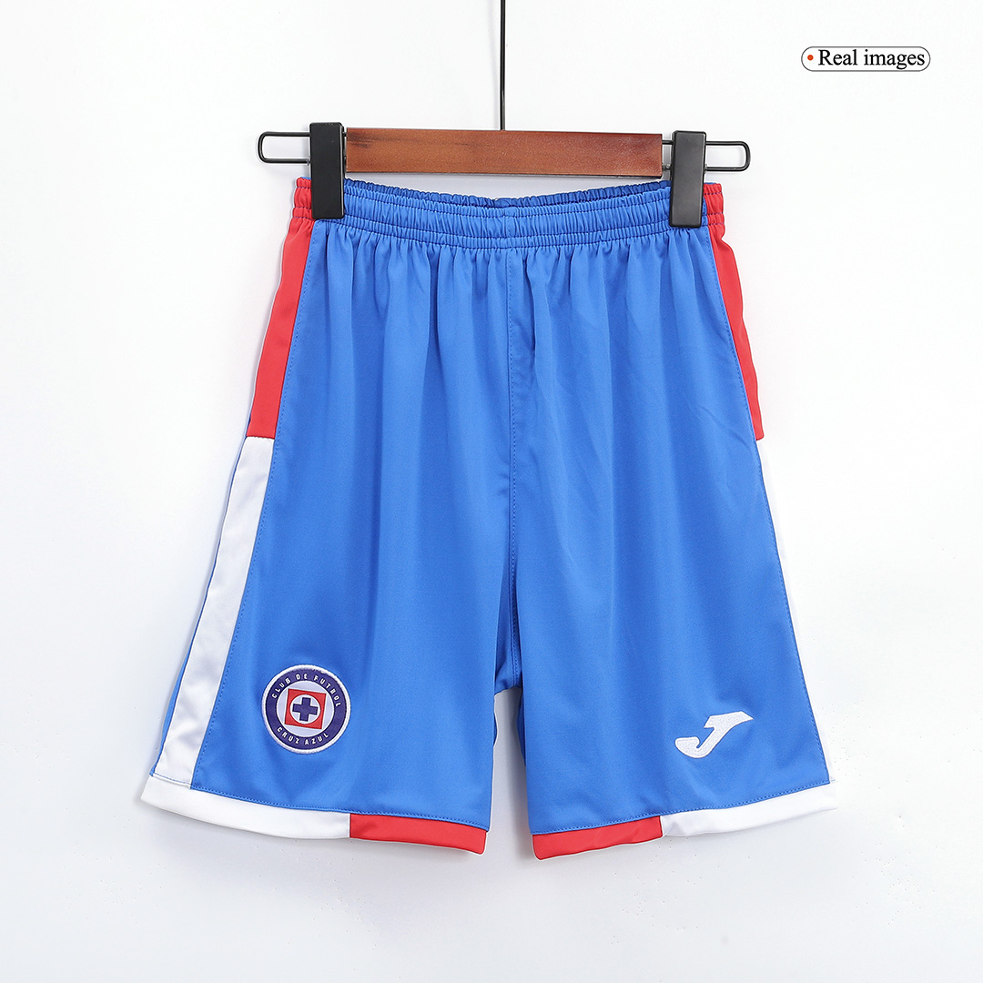Cruz Azul Kids Soccer Jersey Home Kit(Jersey+Shorts) Replica 2022/23