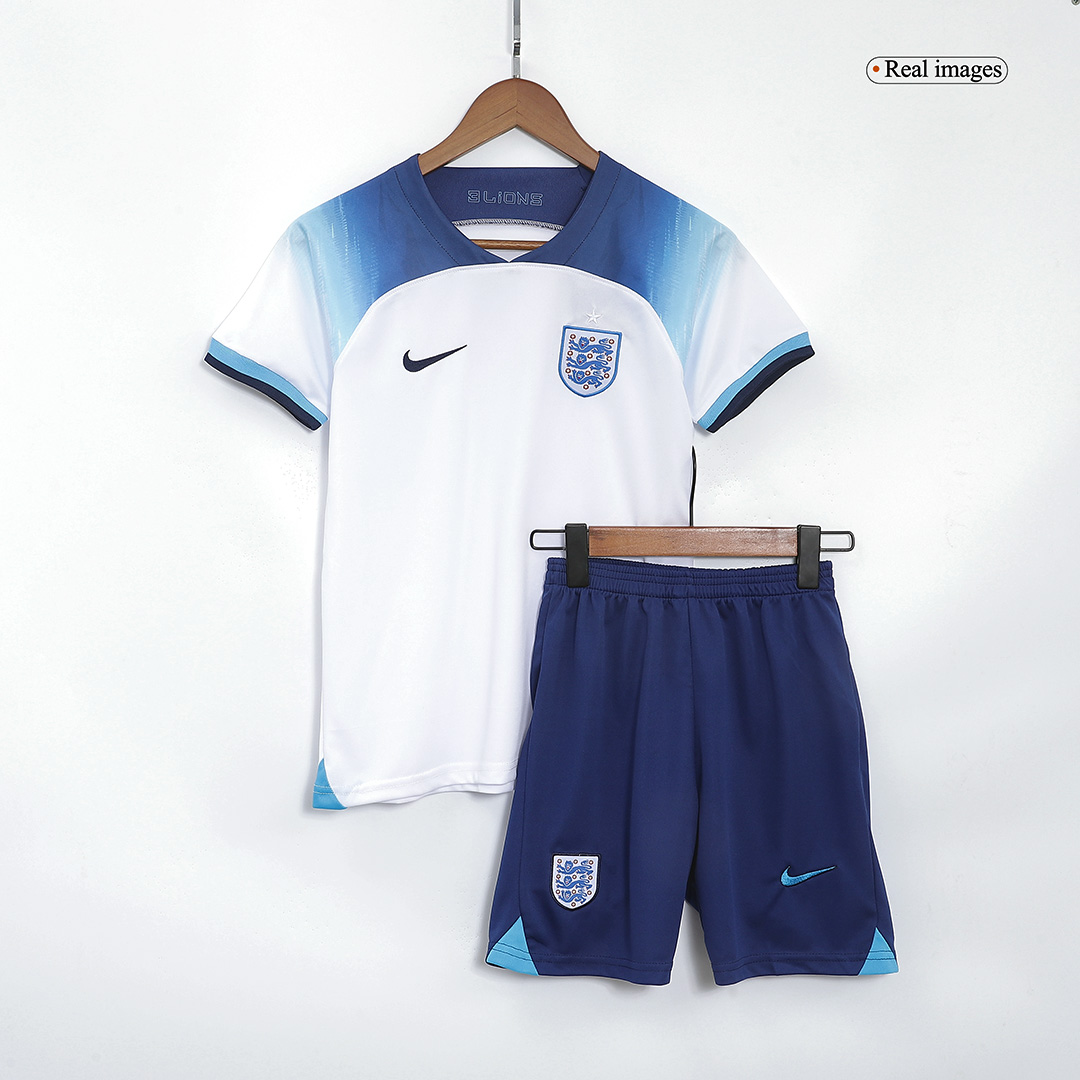 England Kids Jersey Home Kit(Jersey+Shorts) Replica World Cup 2022