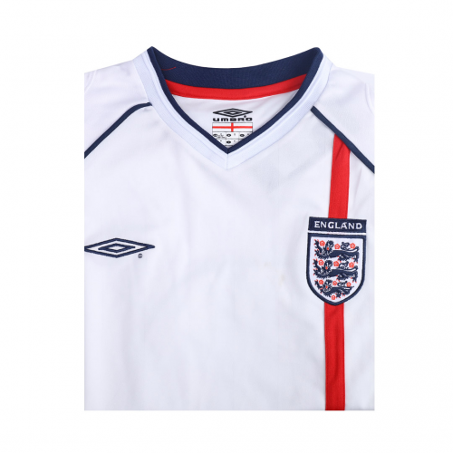 England Retro Soccer Jersey Home Replica World Cup 2002