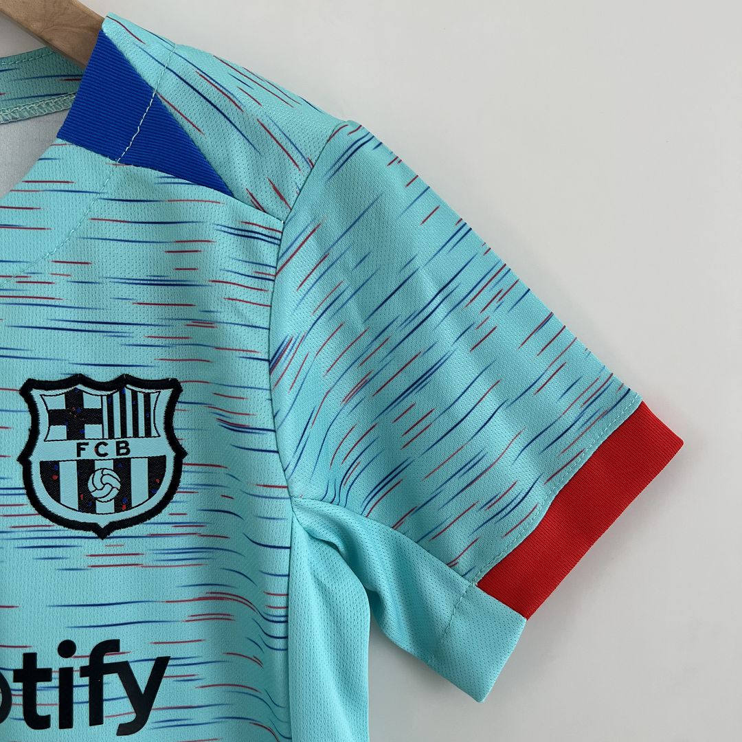 Kids Barcelona Third Jersey Kit 2023/24