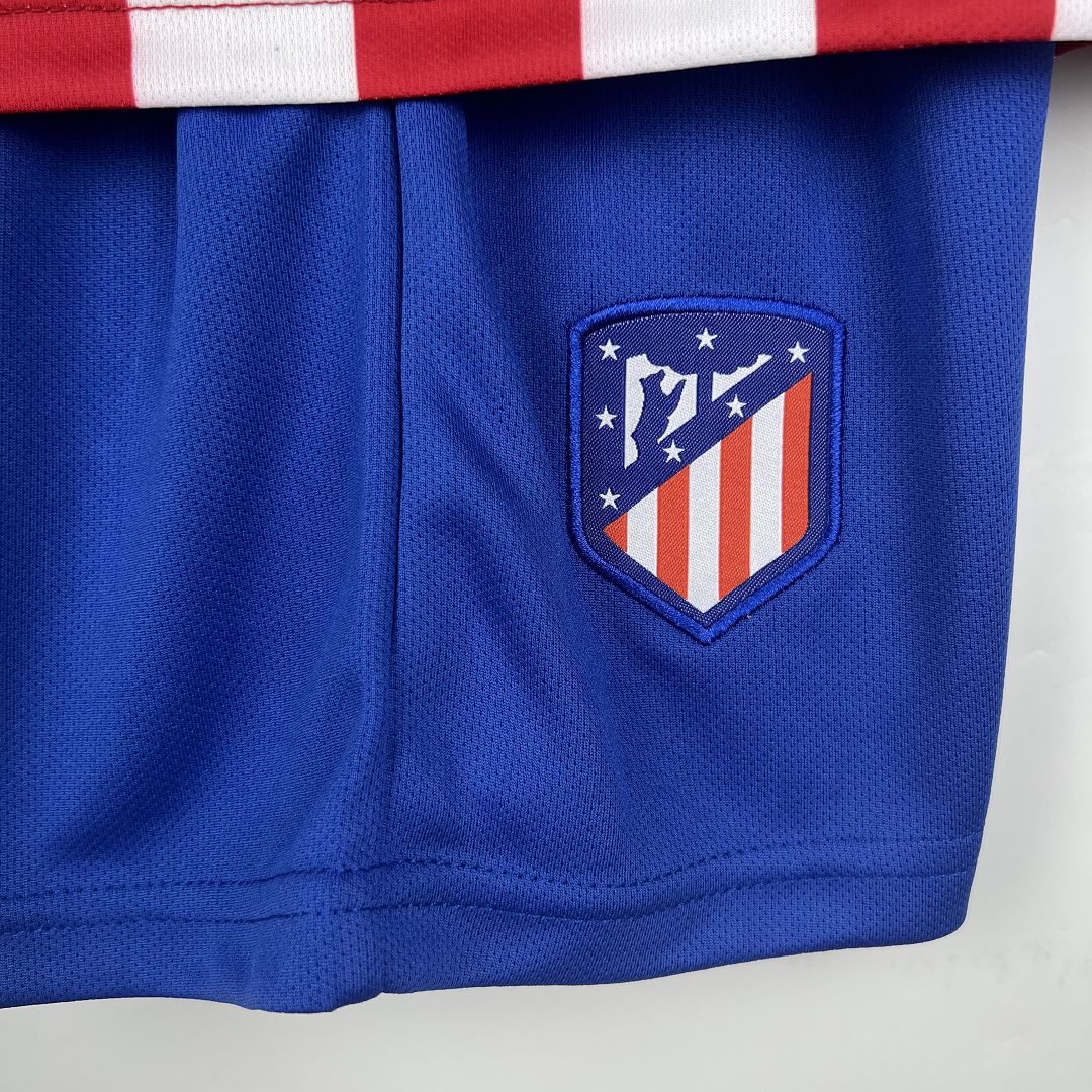 Kids Atletico Madrid Home Kit Jersey+Short 2023/24