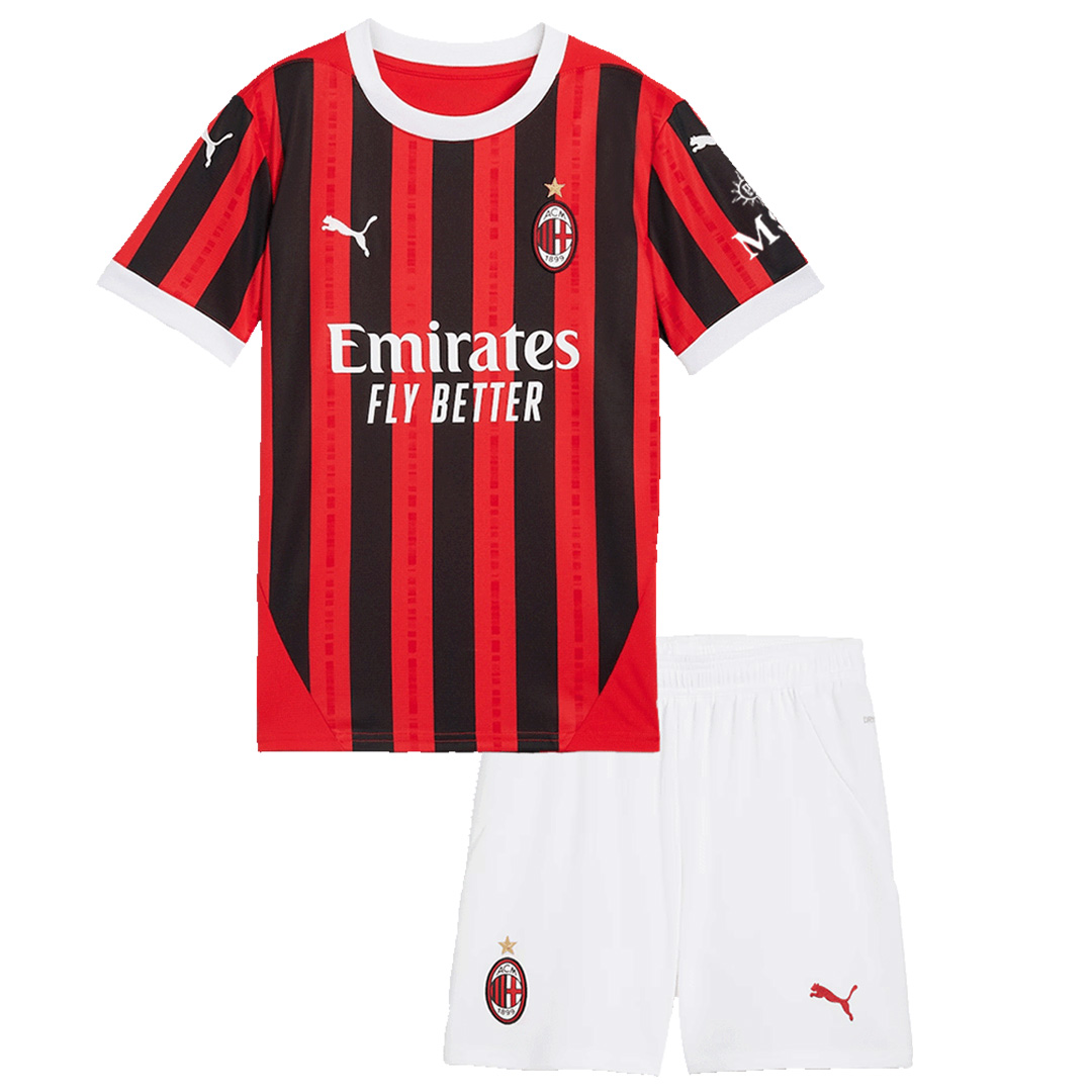 Kids AC Milan Home Jersey Kit 2024/25 Youth Apparels
