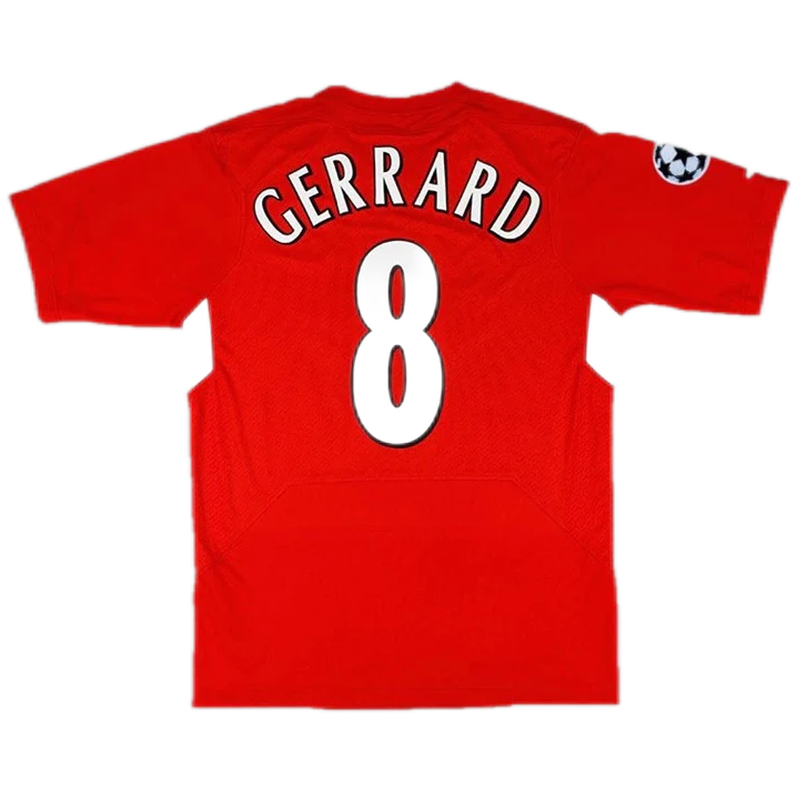 Liverpool Gerrard #8 Retro UCL Final Jersey 2005