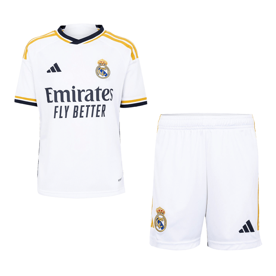 Kids Real Madrid Home Whole Kit(Jersey+Shorts+Socks) 2023/24
