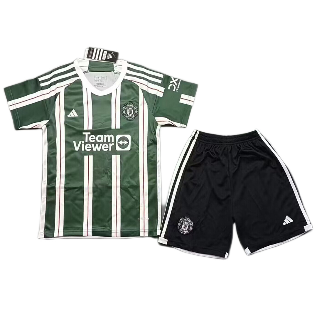 Kids Manchester United Away Jersey Kit 2023/24
