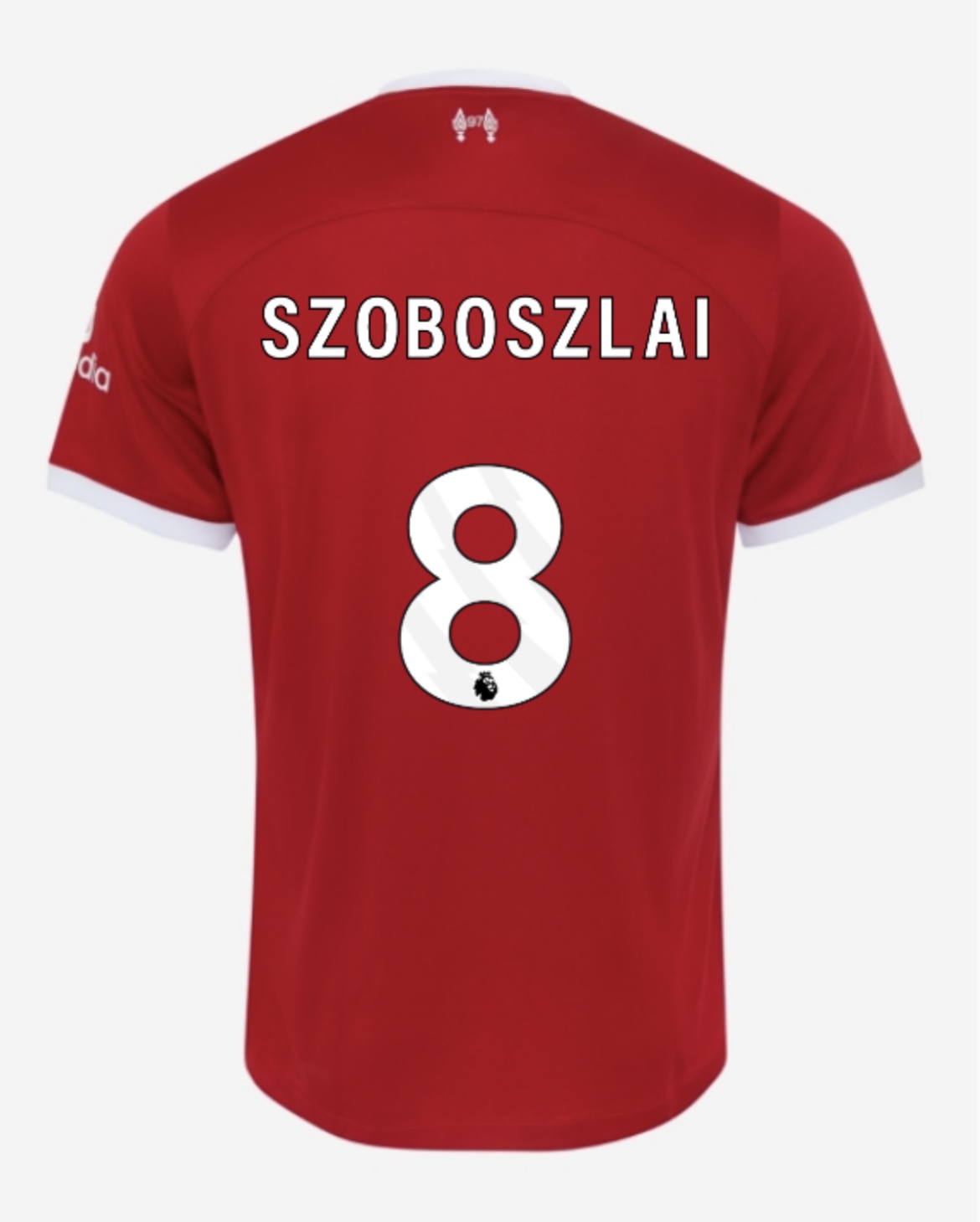M.SALAH #11 VIRGIL #4 SZBOSZLAI #8 MAC ALLISTER #10 Liverpool Home Jersey 2023/24