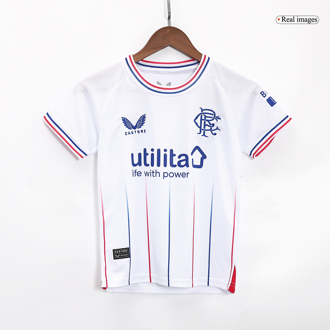 Kids Glasgow Rangers Away Kit Jersey+Shorts 2023/24