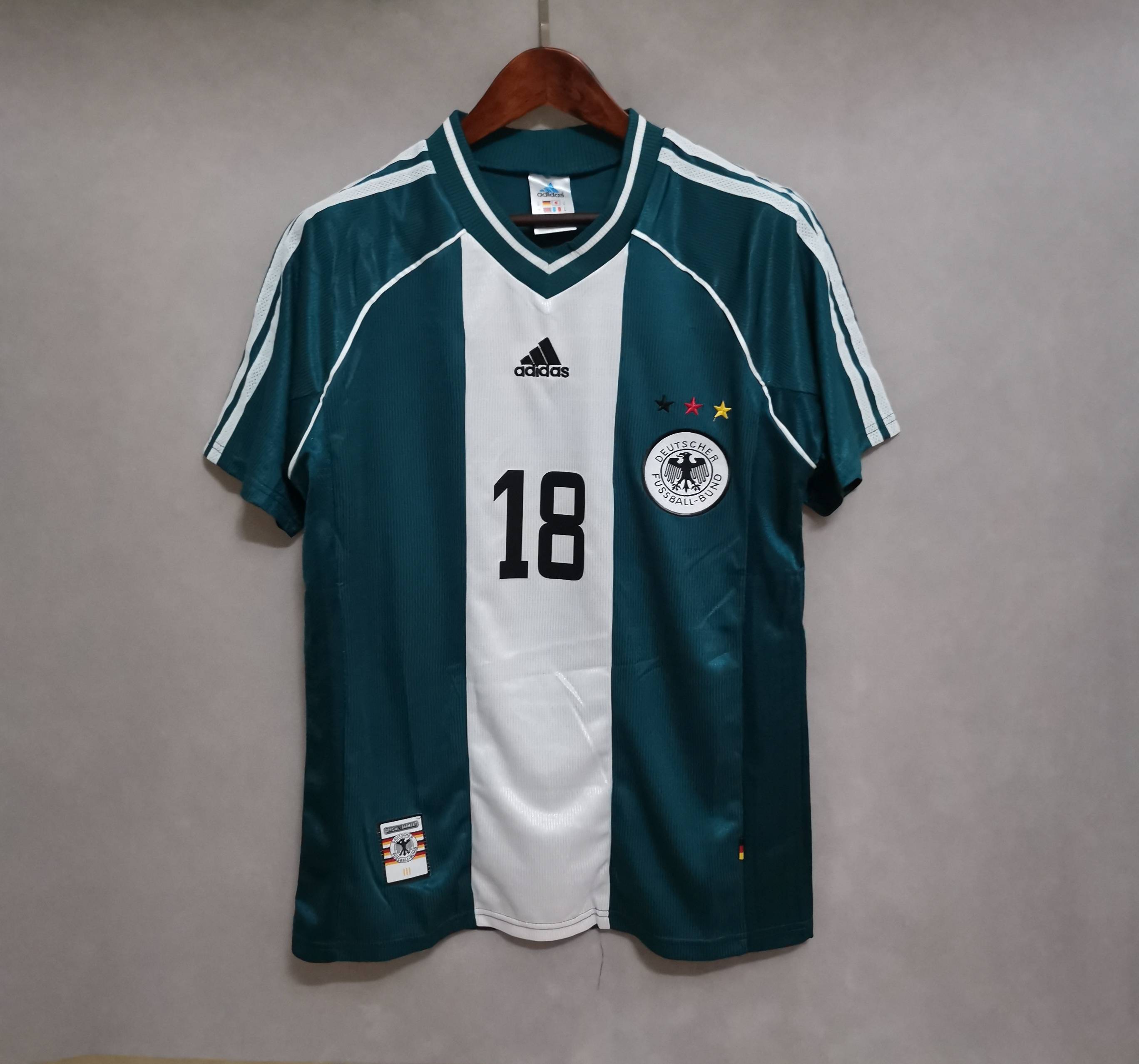 Germany Retro Jersey Away World Cup 1998
