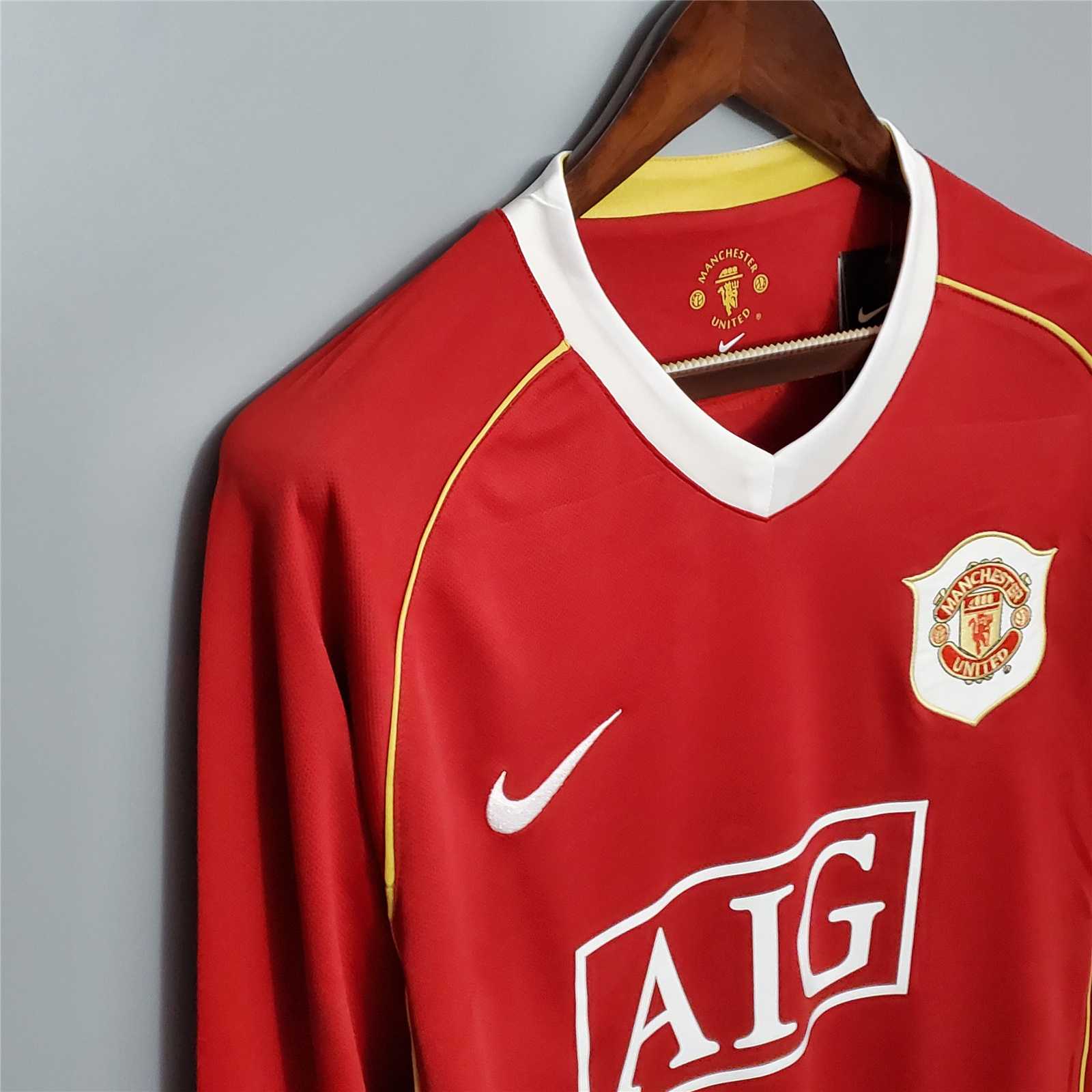 Manchester United Retro Jersey Long Sleeve Home 2006/07