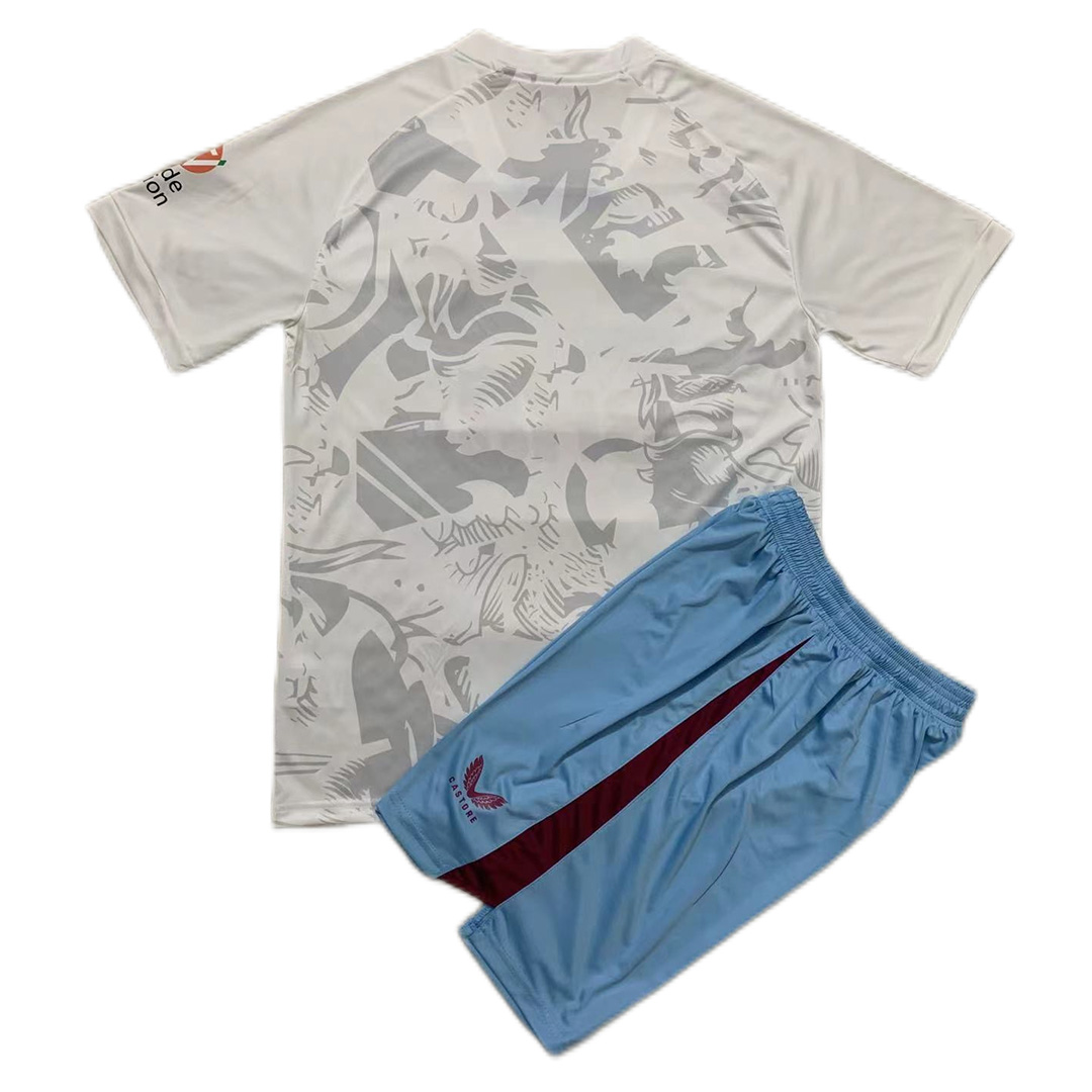 Kids Aston Villa Away Kit(Jersey+Shorts) 2023/24