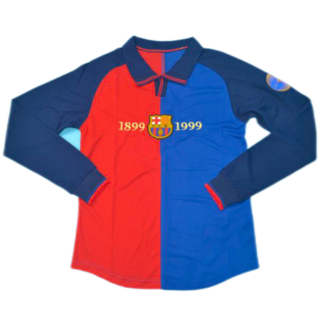 Barcelona Retro Home Long Sleeve Jersey 1999/00