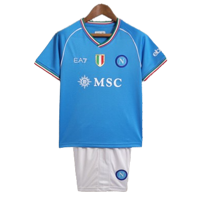 Kids Napoli Home Kit(Jersey+Shorts) 2023/24