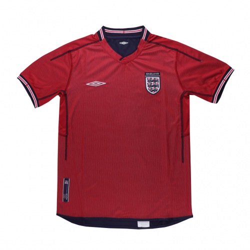 England Beckham #7 Retro Jersey Away Replica World Cup 2002