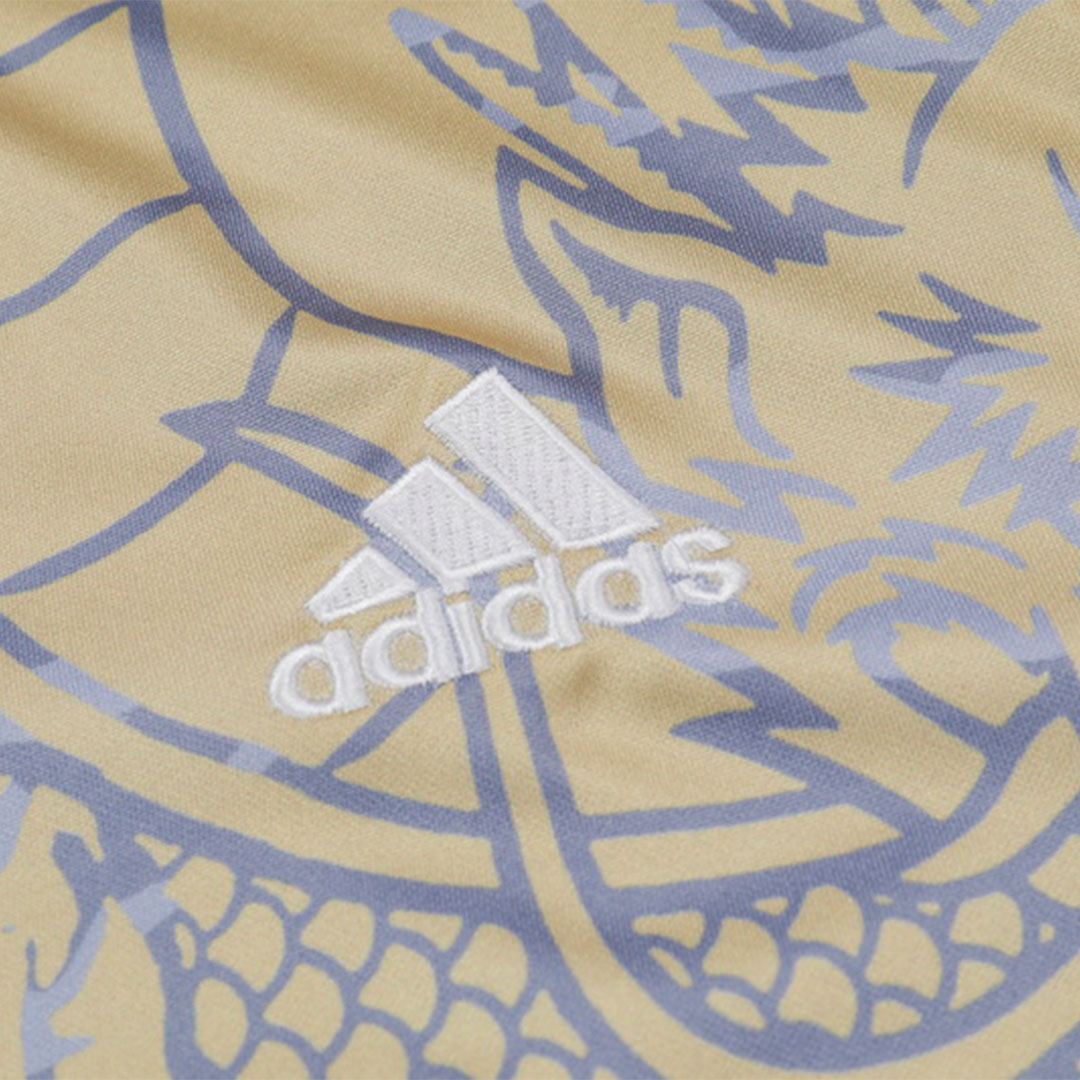 Real Madrid Zipper Sweatshirt Kit(Top+Pants) Yellow 2023/24