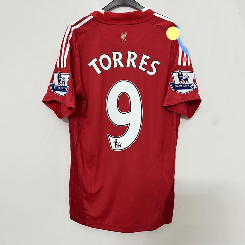 Liverpool Gerrard #8 Torres #9 Retro Jersey Home 2008/09