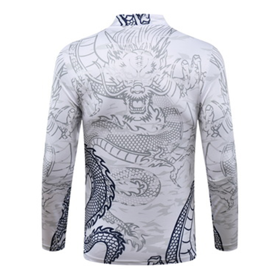 Real Madrid Zipper Sweatshirt Kit(Top+Pants) White 2023/24