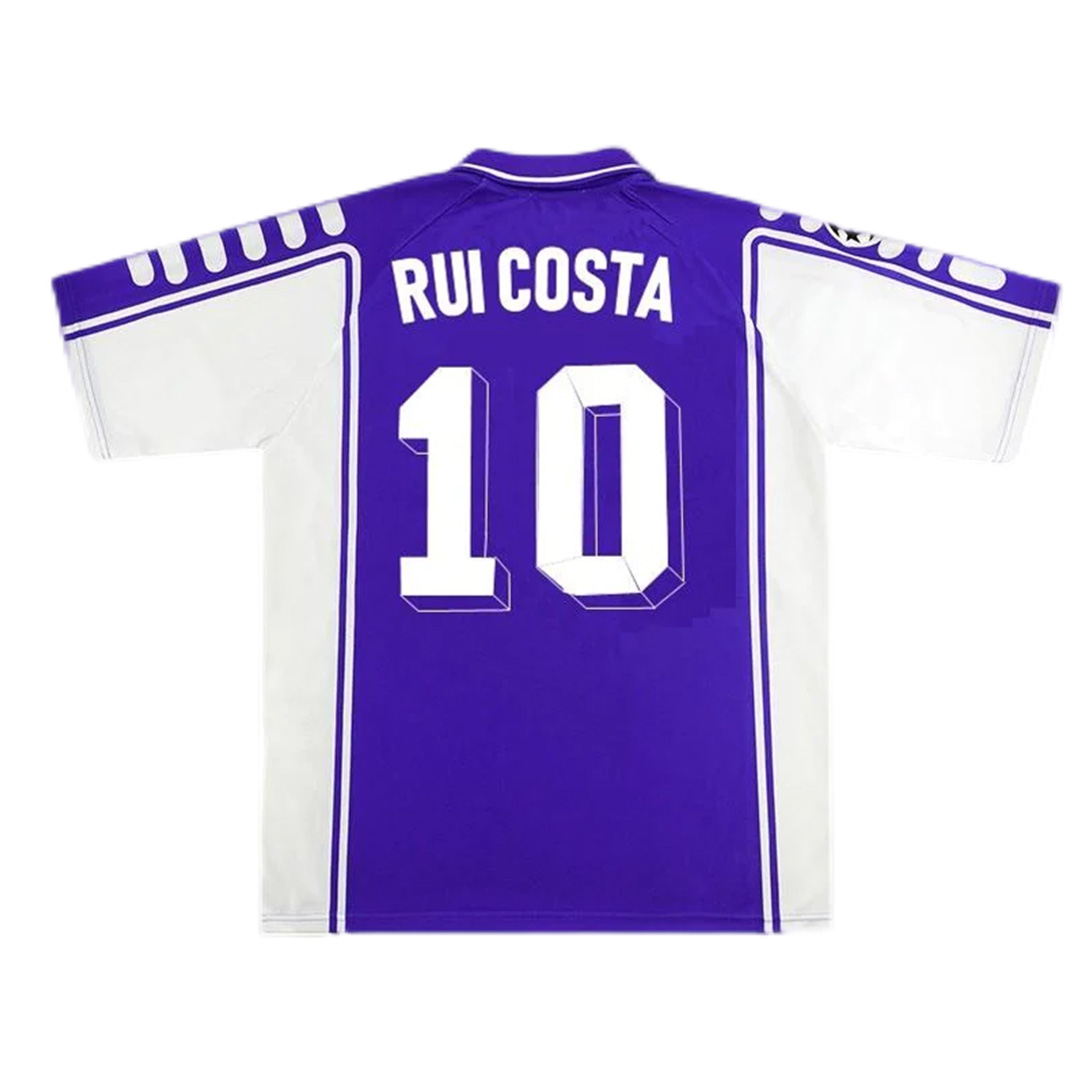 Fiorentina BATISTUTA #9 RUI COSTA #10 Retro Jersey Home 1999/00