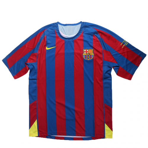 Barcelona A.Iniesta #24 UCL Final Retro Jersey Home 2005/06