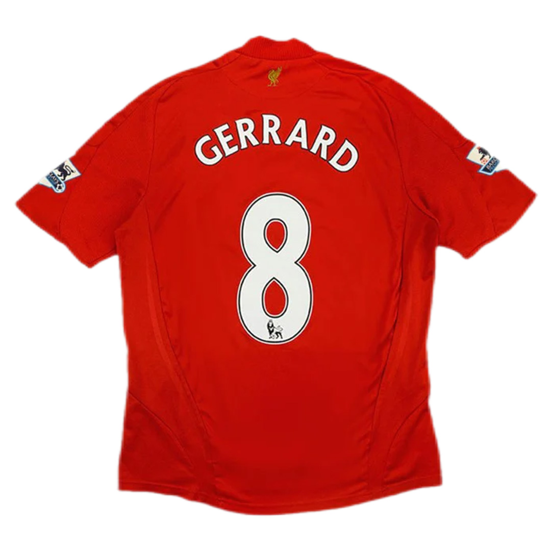 Liverpool Gerrard #8 Torres #9 Retro Jersey Home 2008/09