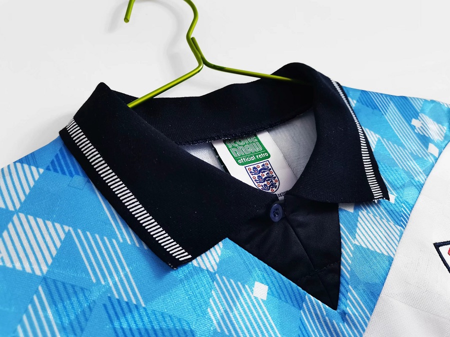 England Retro Soccer Jersey Mash-Up 1990