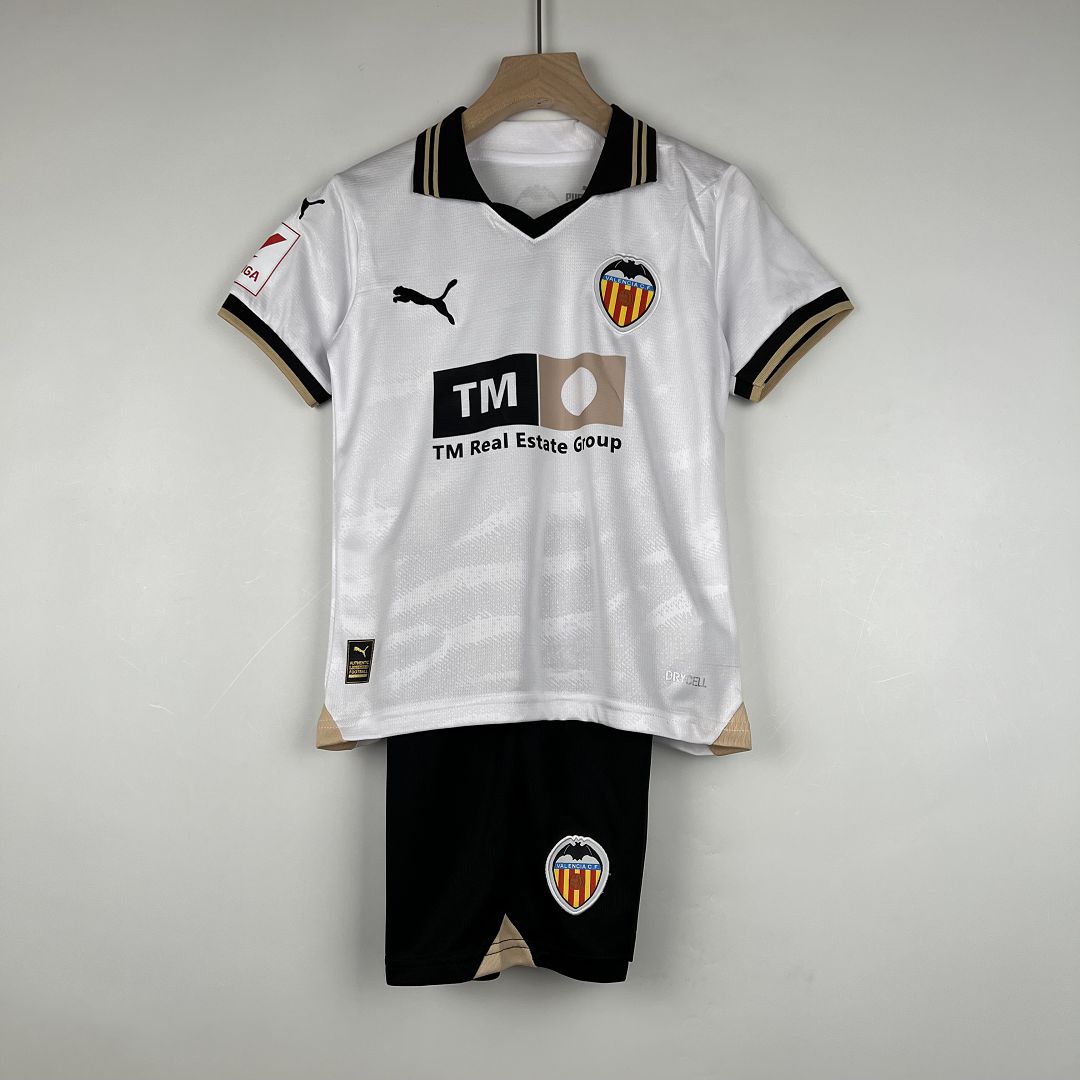 Kids Valencia Home Kit Jersey+Shorts 2023/24