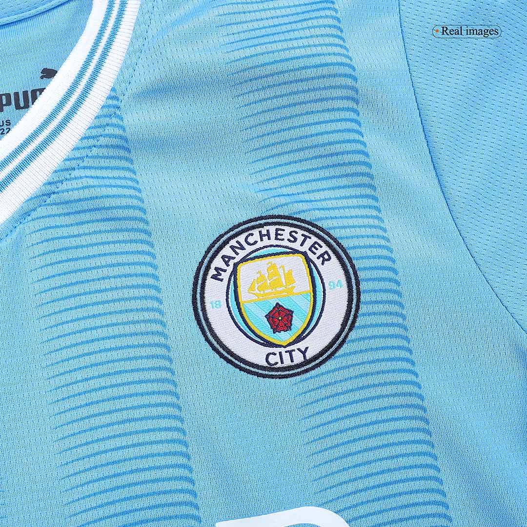 Kids Manchester City Home Kit(Jersey+Short+Socks) 2023/24