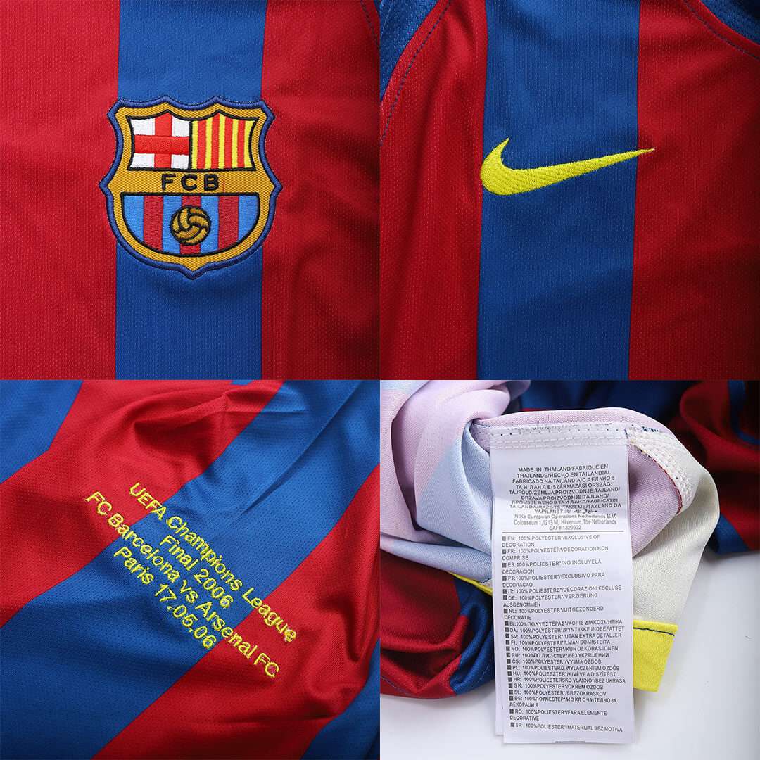 Barcelona UCL Final Retro Jersey Home 2005/06