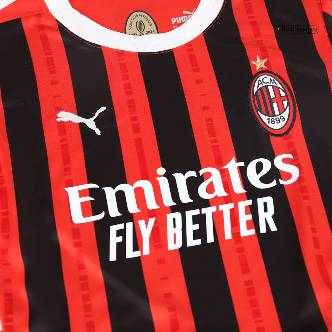 Kids AC Milan Home Jersey Kit 2024/25 Youth Apparels