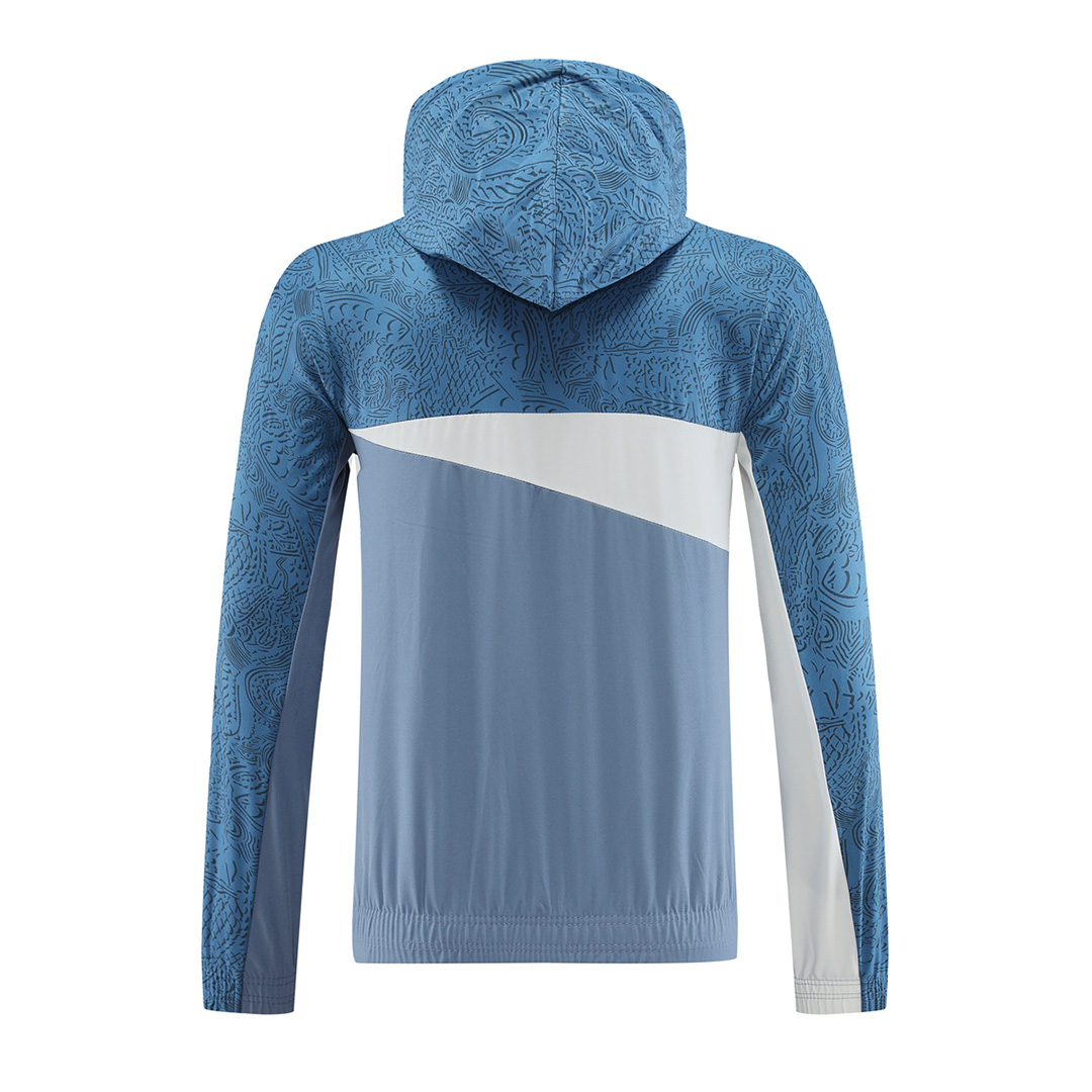 Marseille Hoodie Training Kit (Jacket+Pants) Blue 2023/24