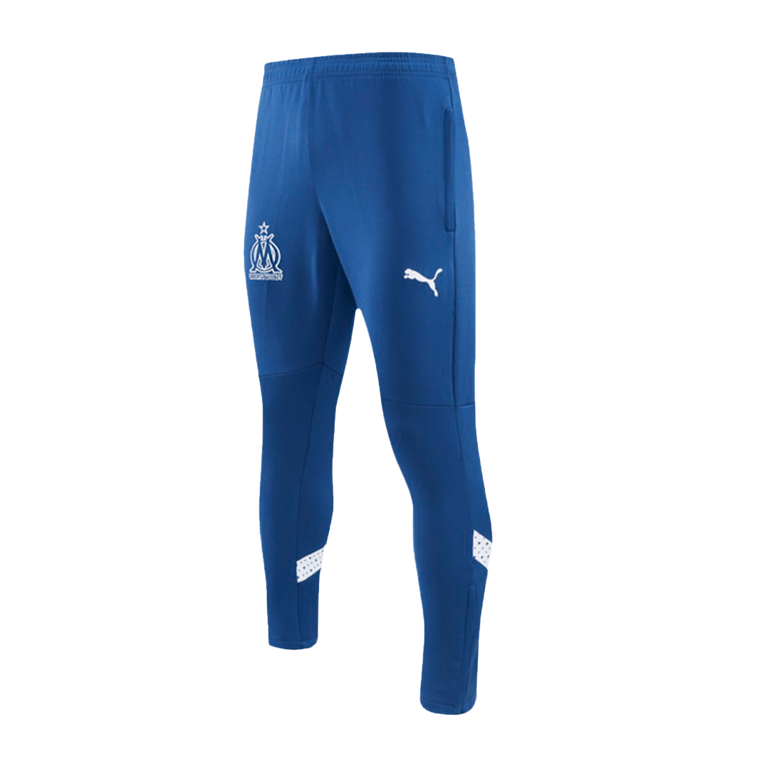 Marseille Zipper Sweatshirt Kit(Top+Pants) Blue 2023/24