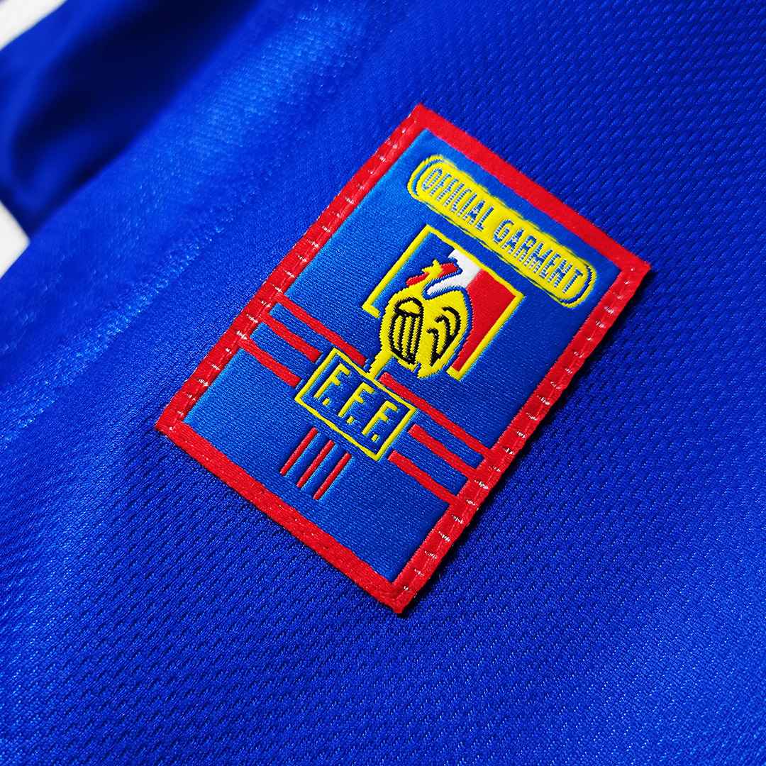 France Retro Jersey Long Sleeve World Cup 1998