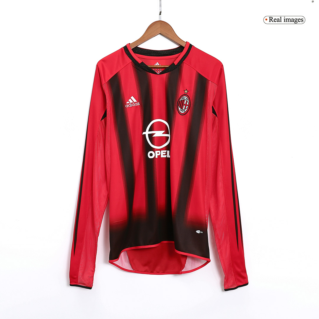 AC Milan Retro Home Long Sleeve Jersey 2004/05
