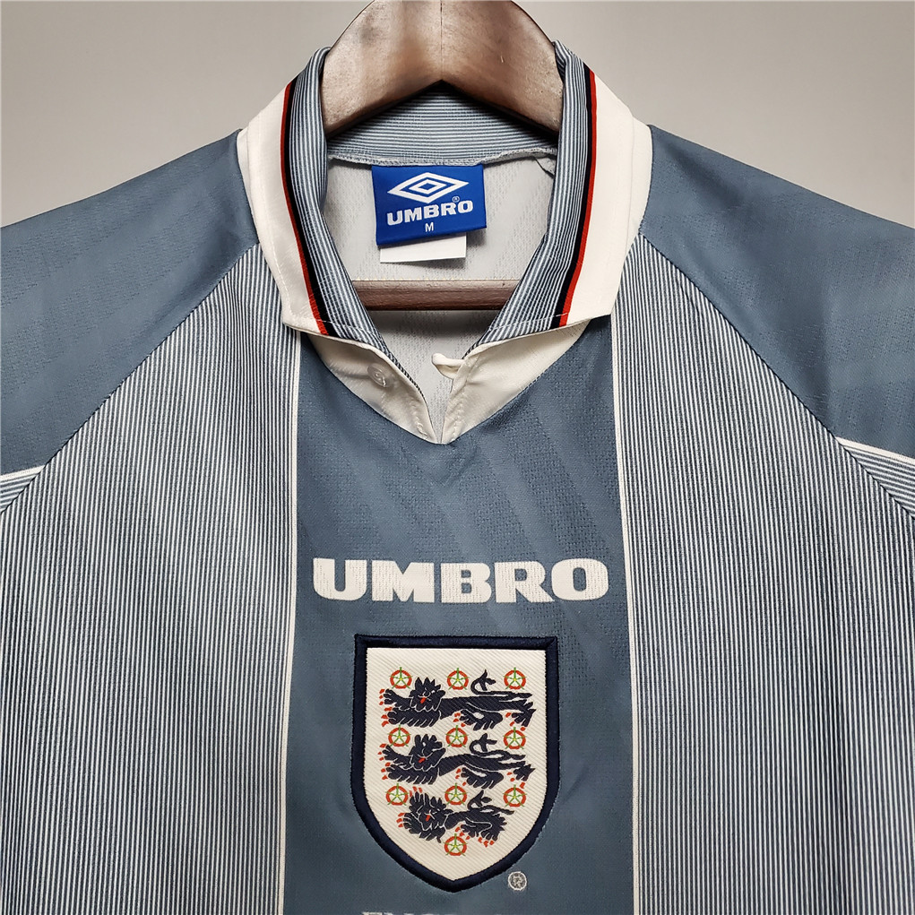England Retro Soccer Jersey Away Replica Euro Cup 1996