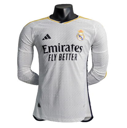 Real Madrid Home Long Sleeve Jersey Player Version 2023/24