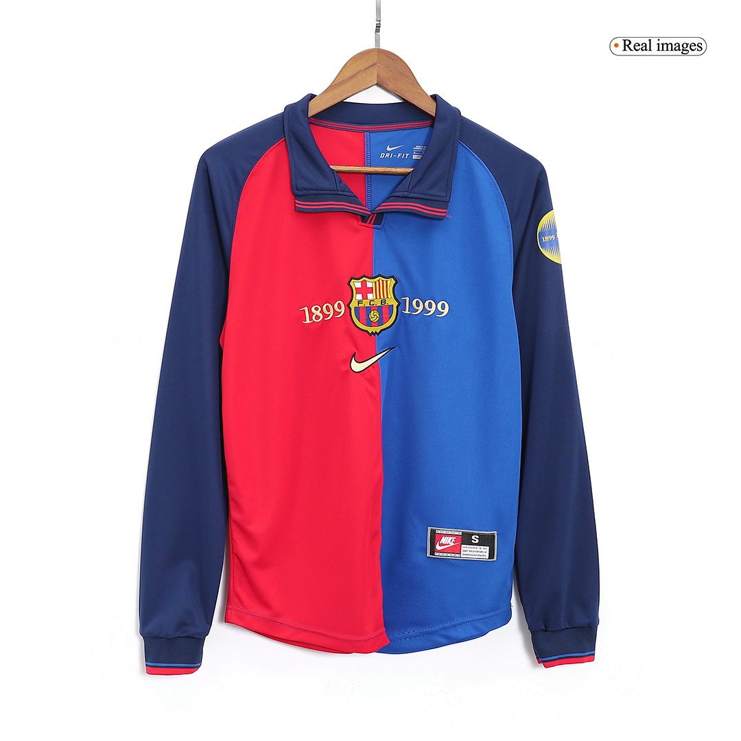 Barcelona Retro Home Long Sleeve Jersey 1999/00