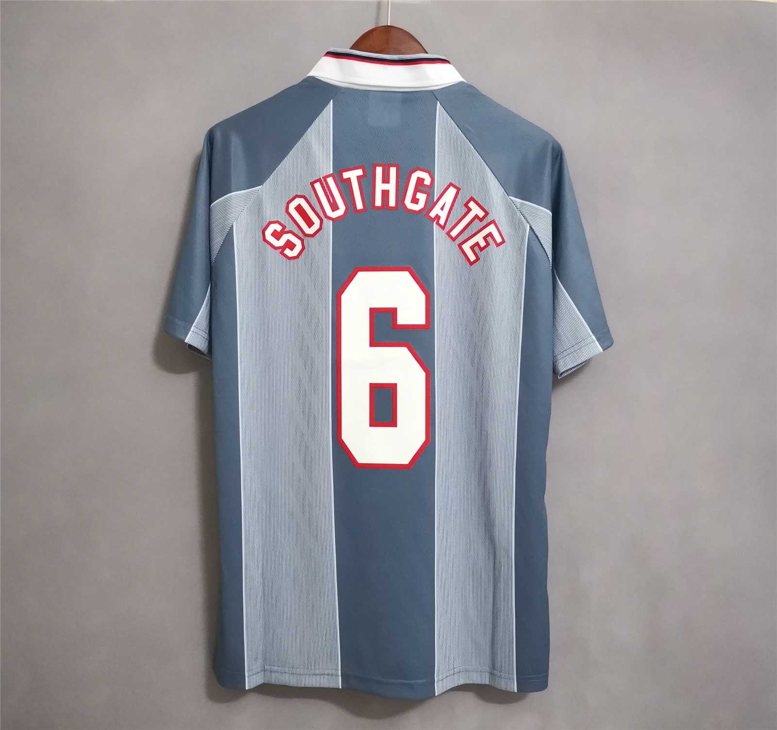 England Retro Soccer Jersey Away Replica Euro Cup 1996