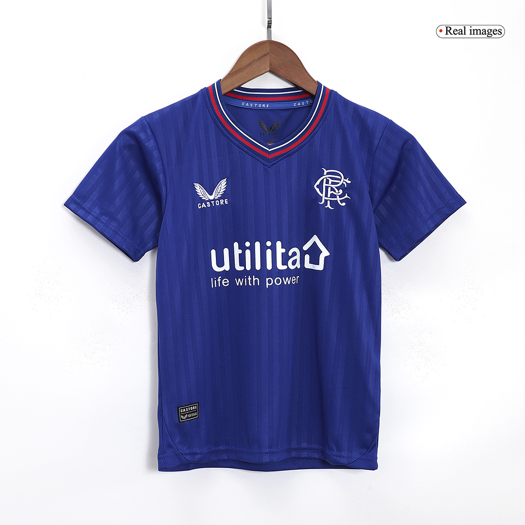 Kids Glasgow Rangers Home Kit Jersey+Shorts 2023/24
