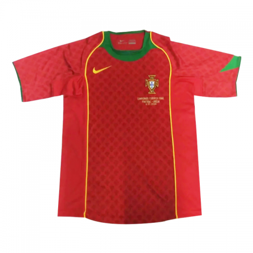 Portugal Retro Jersey Home Euro Cup 2004
