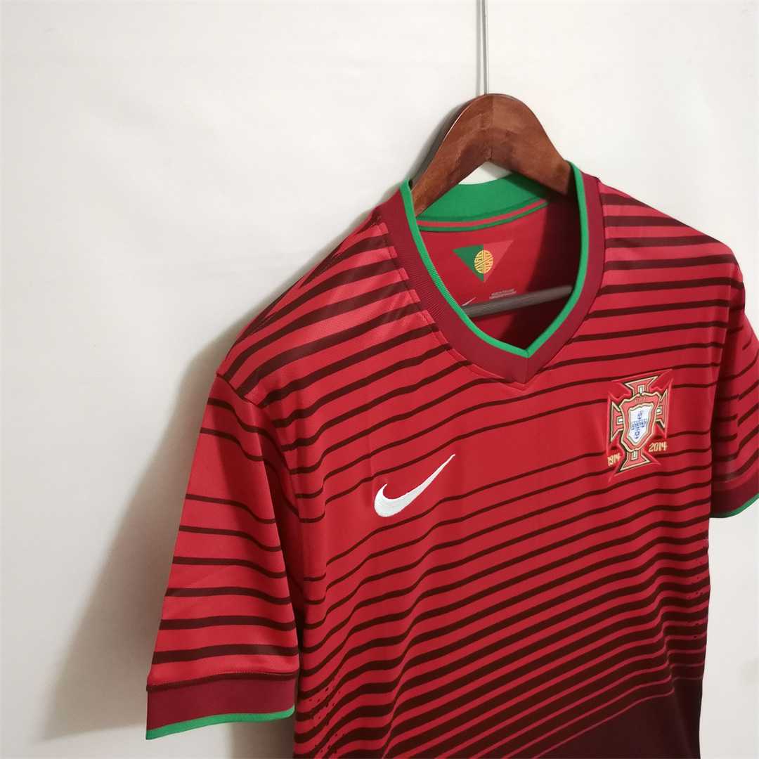 Portugal Retro Jersey Home World Cup 2014