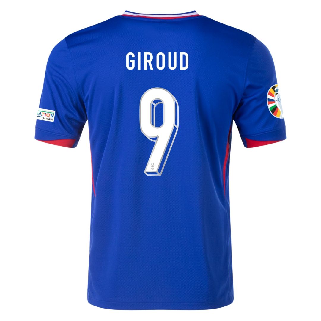 France Home Jersey Euro 2024 MBAPPE #10 GIROUD #9 GRIEZMANN #7 Soccer Apparel