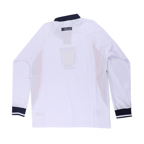 England Retro Long Sleeve Jersey Home Replica World Cup 1998