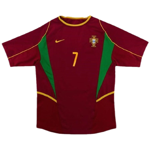 Portugal Retro Jersey Home World Cup 2002